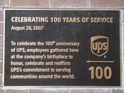 Celebrating 100 years of Service Marker image. Click for full size.
