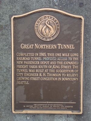 Great Northern Tunnel Marker image. Click for full size.