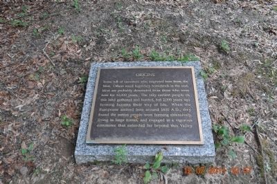 Origins Marker -at the Indian Heritage Center image. Click for full size.