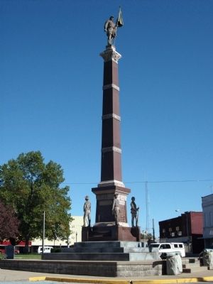 Full View - - Gibson County Civil War Memorial Marker image. Click for full size.