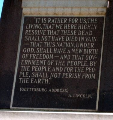 Left Panel - - Gibson County Civil War Memorial Marker. Click for full size. Left Panel - - Gibson County Civil War Memorial Marker image. Click for full size.