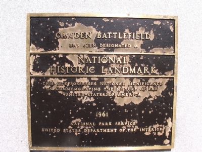 Camden Battlefield Marker. Click for full size. Camden Battlefield Marker image. Click for full size.