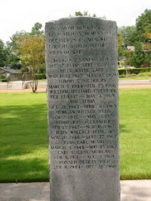 This Monument is dedicated in memory of Decatur born men Marker image. Click for full size.