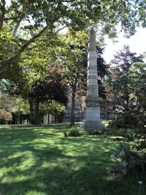 Monument in Williams Memorial Park image. Click for full size.