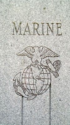 Johnson County Veterans Memorial USMC image. Click for full size.