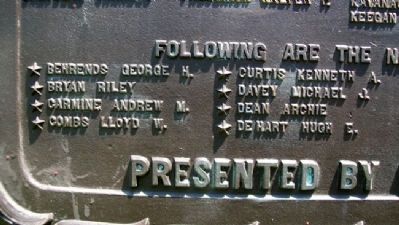 Johnson County World War Roll of Honored Dead. Click for full size. Johnson County World War Roll of Honored Dead image. Click for full size.