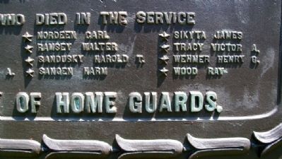 Johnson County World War Roll of Honored Dead. Click for full size. Johnson County World War Roll of Honored Dead image. Click for full size.
