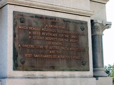 Obverse Plaque - - Posey County Soldiers and Sailors Memorial Marker. Click for full size. Obverse Plaque - - Posey County Soldiers and Sailors Memorial Marker image. Click for full size.