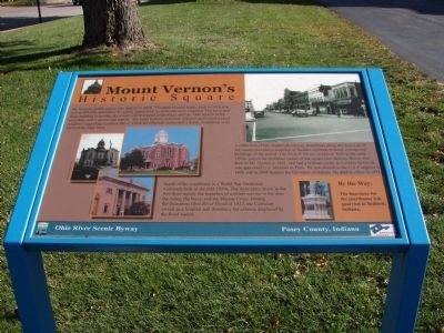 Mount Vernon's Historic Square Marker image. Click for full size.