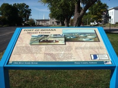 Full View - - Port of Indiana Marker. Click for full size. Full View - - Port of Indiana Marker image. Click for full size.