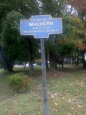 Malvern Town Marker image. Click for full size.