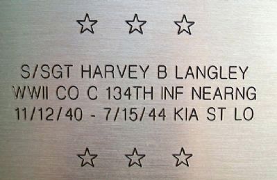 SSGT Harvey B. Langley - KIA image. Click for full size.