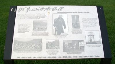 Fighting Communism - Korea and the Cold War Marker. Click for full size. Fighting Communism - Korea and the Cold War Marker image. Click for full size.