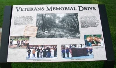 Veterans Memorial Drive Marker image. Click for full size.