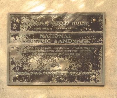 William Gibbes House Marker image. Click for full size.