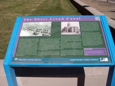 Full View - - The Short Lived Canal Marker image. Click for full size.