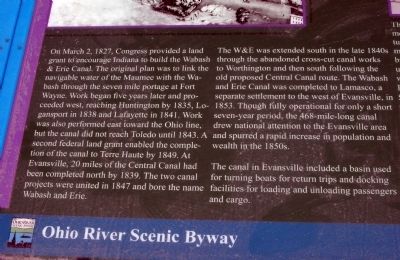 Left Text - - The Short Lived Canal Marker. Click for full size. Left Text - - The Short Lived Canal Marker image. Click for full size.