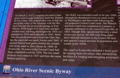 Left Text - - The Short Lived Canal Marker image. Click for full size.