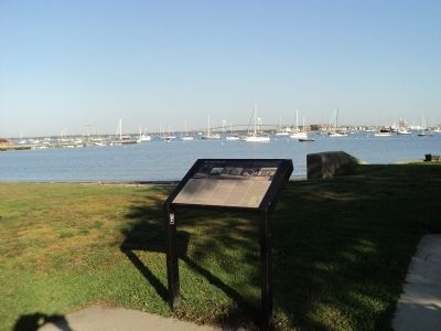 Newport Harbor Marker. Click for full size. Newport Harbor Marker image. Click for full size.