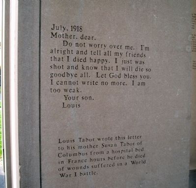 July. 1918 Letter - - (Louis Tabor). Click for full size. July. 1918 Letter - - (Louis Tabor) image. Click for full size.