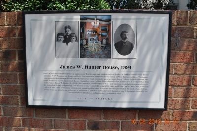 James W. Hunter House, 1894 Marker image. Click for full size.