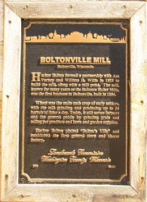 Boltonville Mill Marker image. Click for full size.
