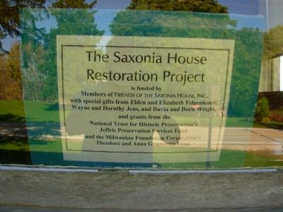 Saxonia House Restoration Project image. Click for full size.
