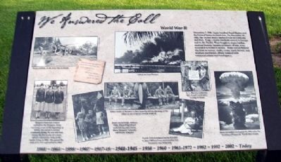 World War II Marker. Click for full size. World War II Marker image. Click for full size.