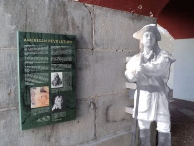 Marker in Fort Trumbull image. Click for full size.