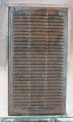 Panel One - - Vanderburgh County World War II Honor Roll Marker. Click for full size. Panel One - - Vanderburgh County World War II Honor Roll Marker image. Click for full size.