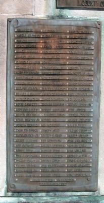 Panel Two - - Vanderburgh County World War II Honor Roll Marker image. Click for full size.