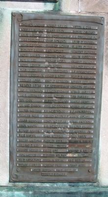 Panel Three - - Vanderburgh County World War II Honor Roll Marker. Click for full size. Panel Three - - Vanderburgh County World War II Honor Roll Marker image. Click for full size.