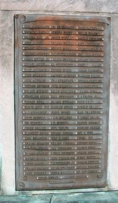 Panel Four - - Vanderburgh County World War II Honor Roll Marker image. Click for full size.