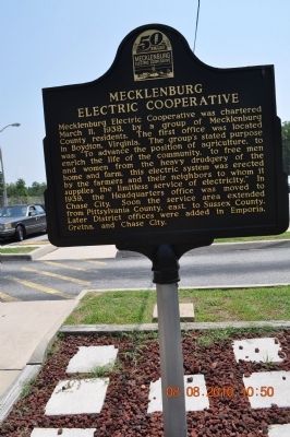Mecklenburg Electric Cooperative Marker image. Click for full size.