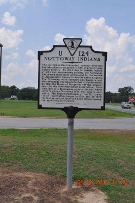 Nottoway Indians Marker image. Click for full size.