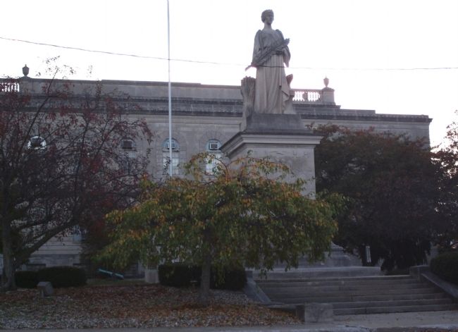 West Side of Lawrence County Courthouse - - Bedford, Indiana. Click for full size. West Side of Lawrence County Courthouse - - Bedford, Indiana image. Click for full size.