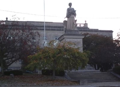 West Side of Lawrence County Courthouse - - Bedford, Indiana image. Click for full size.