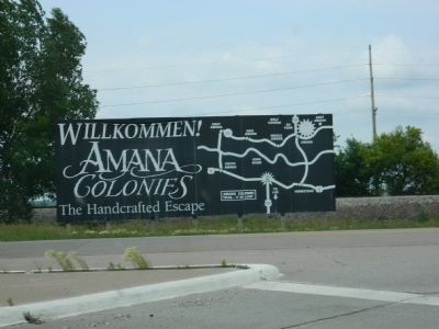 Amana Colonies Marker. Click for full size. Amana Colonies Marker image. Click for full size.