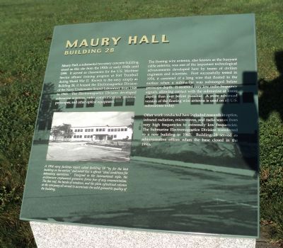 Maury Hall Marker image. Click for full size.