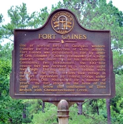 Fort Gaines Marker image. Click for full size.
