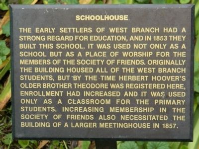 Schoolhouse Marker image. Click for full size.