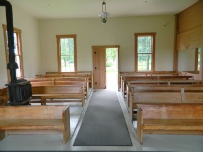 Friends Meetinghouse Interior image. Click for full size.