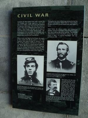 Civil War Marker. Click for full size. Civil War Marker image. Click for full size.
