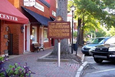Civic Advancement Marker image. Click for full size.