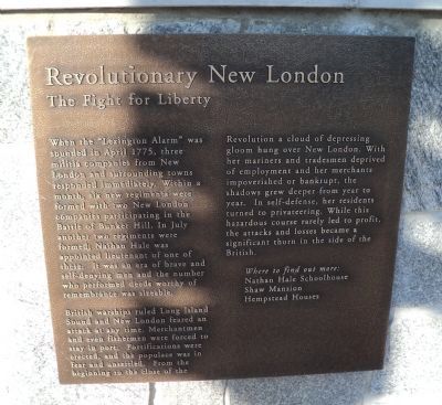 Revolutionary New London Marker image. Click for full size.