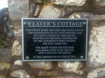 Weavers Cottage Marker image. Click for full size.