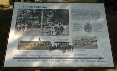 Lincoln Bathhouse Marker image. Click for full size.