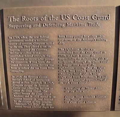 The Roots of the US Coast Guard Marker image. Click for full size.