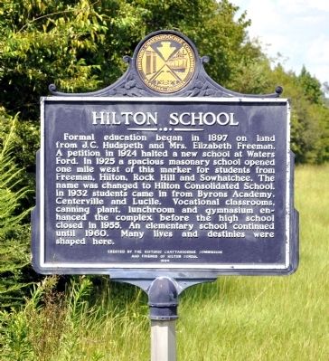 Hilton School Marker image. Click for full size.
