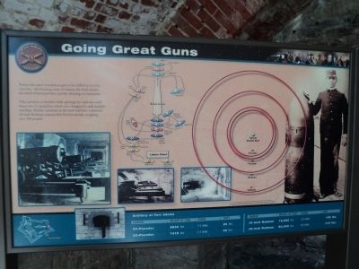 Going Great Guns Marker. Click for full size. Going Great Guns Marker image. Click for full size.